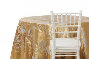 テーブルリネン/ テーブルクロス | メタリックフラワー