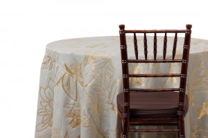 テーブルリネン/ テーブルクロス | メタリックフラワー